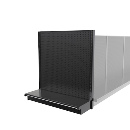 Lozier Gondola Shelving End Cap Black 48W 54H 16D P456S-EC